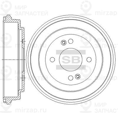 Тормозной барабан SANGSIN SD1094