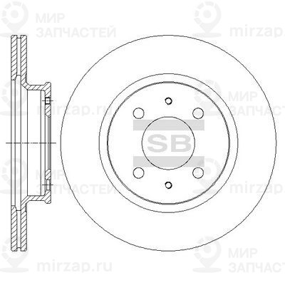 Тормозной диск SANGSIN SD1098