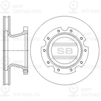 Тормозной диск SANGSIN SD1104