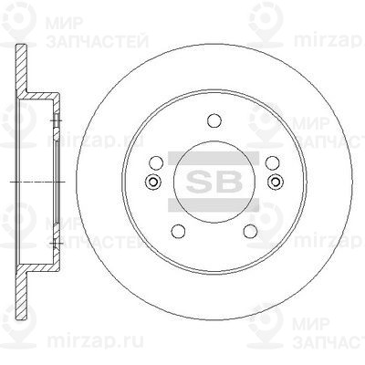 Тормозной диск SANGSIN SD1106