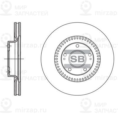 Тормозной диск SANGSIN SD1116
