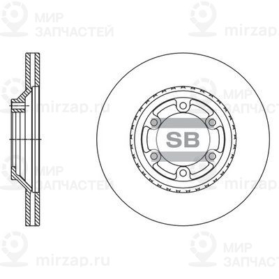 Тормозной диск SANGSIN SD1126