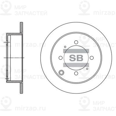 Тормозной диск SANGSIN SD1138