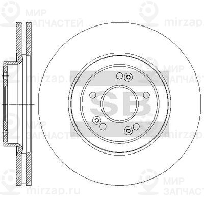 Тормозной диск SANGSIN SD1164