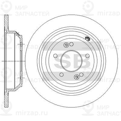 Тормозной диск SANGSIN SD1174