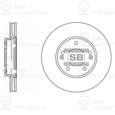 Тормозной диск SANGSIN SD2002