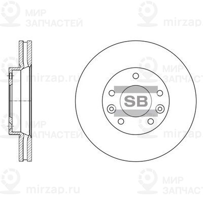 Тормозной диск SANGSIN SD2004