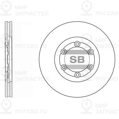 Тормозной диск SANGSIN SD2008