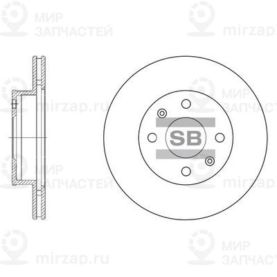 Тормозной диск SANGSIN SD2010