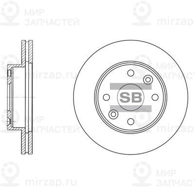 Тормозной диск SANGSIN SD2012