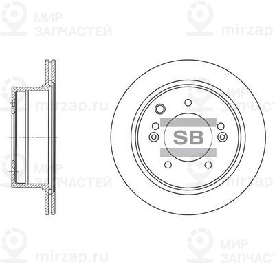 Тормозной диск SANGSIN SD2013