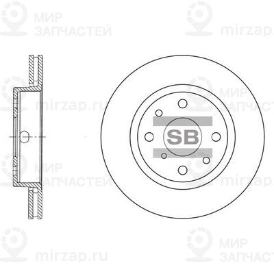 Тормозной диск SANGSIN SD2015
