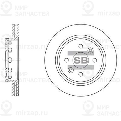 Тормозной диск SANGSIN SD2016