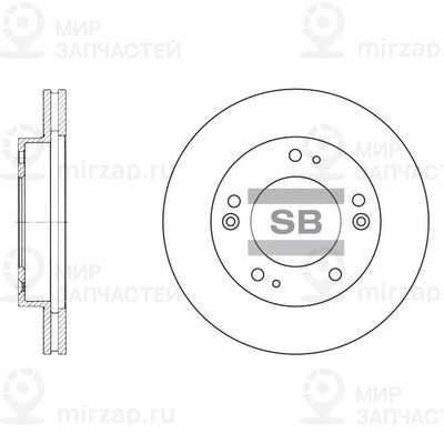 Тормозной диск SANGSIN SD2019
