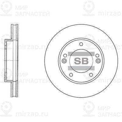 Тормозной диск SANGSIN SD2026