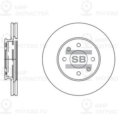 Тормозной диск SANGSIN SD2039