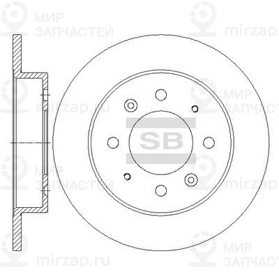 Тормозной диск SANGSIN SD2041