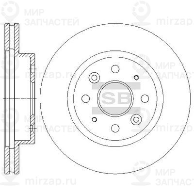Тормозной диск SANGSIN SD2044