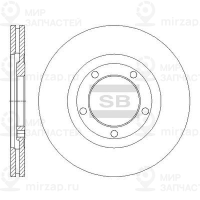 Тормозной диск SANGSIN SD2055