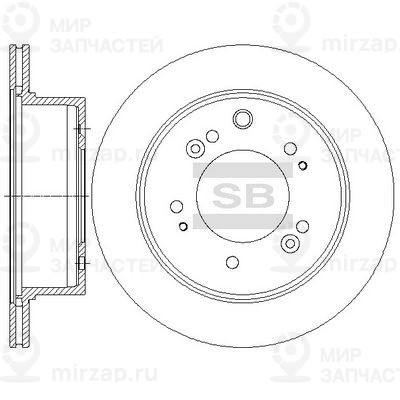 Тормозной диск SANGSIN SD2056