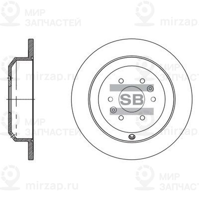 Тормозной диск SANGSIN SD2066