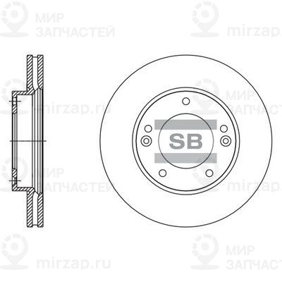 Тормозной диск SANGSIN SD2067