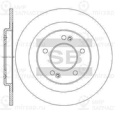 Тормозной диск SANGSIN SD2074