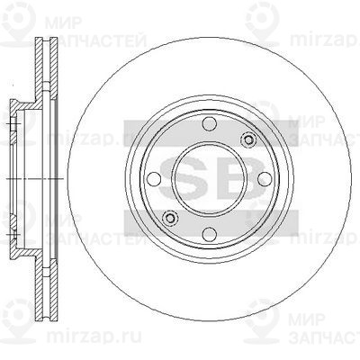 Тормозной диск SANGSIN SD2079