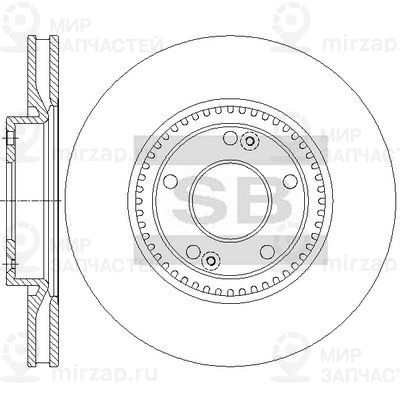 Тормозной диск SANGSIN SD2080