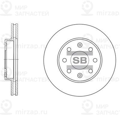 Тормозной диск SANGSIN SD3001