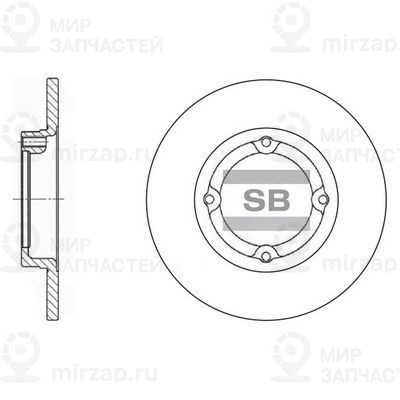 Тормозной диск SANGSIN SD3002