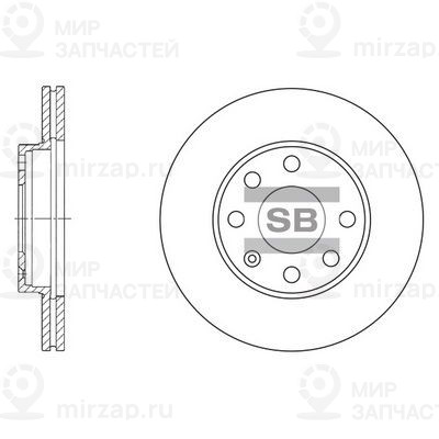 Тормозной диск SANGSIN SD3004