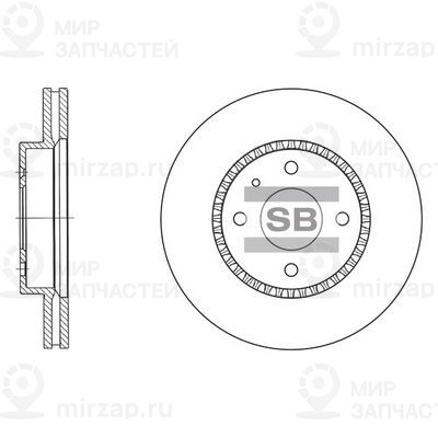 Тормозной диск SANGSIN SD3005