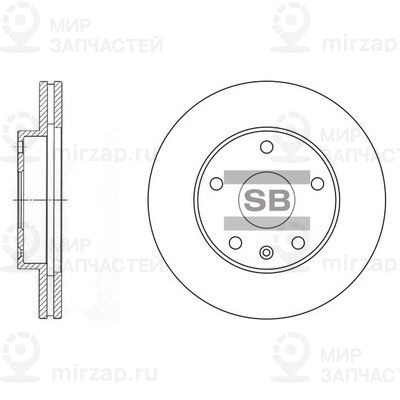 Тормозной диск SANGSIN SD3006