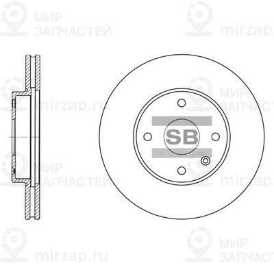 Тормозной диск SANGSIN SD3007