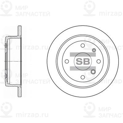 Тормозной диск SANGSIN SD3008