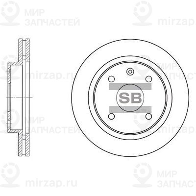 Тормозной диск SANGSIN SD3009