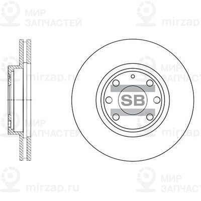 Тормозной диск SANGSIN SD3012