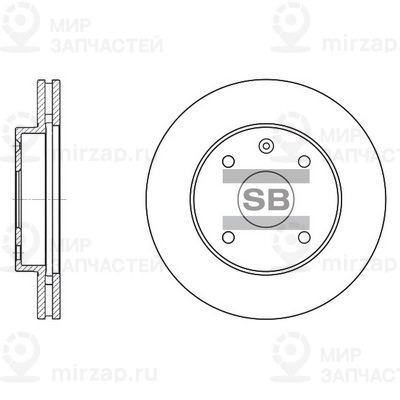 Тормозной диск SANGSIN SD3017