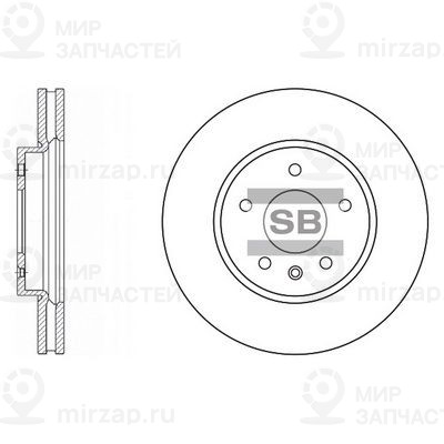 Тормозной диск SANGSIN SD3019