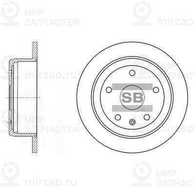 Тормозной диск SANGSIN SD3022