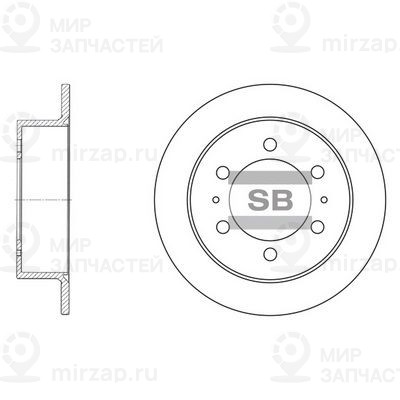Тормозной диск SANGSIN SD3026