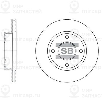 Тормозной диск SANGSIN SD3027
