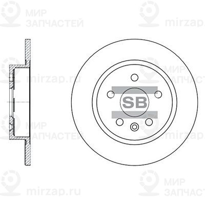 Тормозной диск SANGSIN SD3032