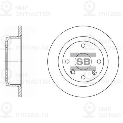Тормозной диск SANGSIN SD3033