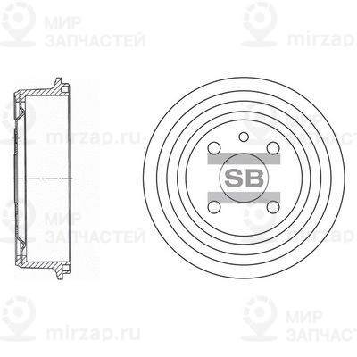 Тормозной барабан SANGSIN SD3034