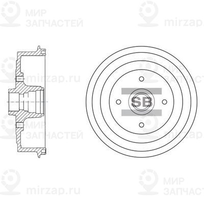 Тормозной барабан SANGSIN SD3036