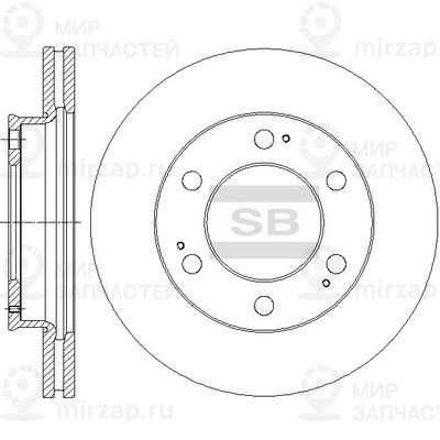 Тормозной диск SANGSIN SD3040