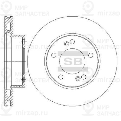 Тормозной диск SANGSIN SD3041