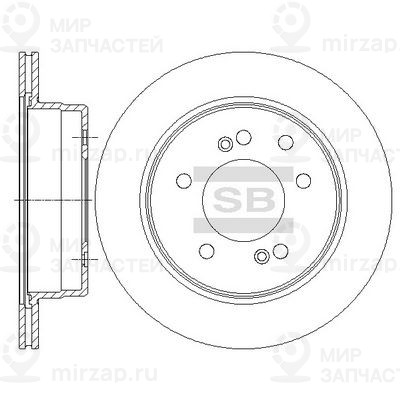 Тормозной диск SANGSIN SD3043